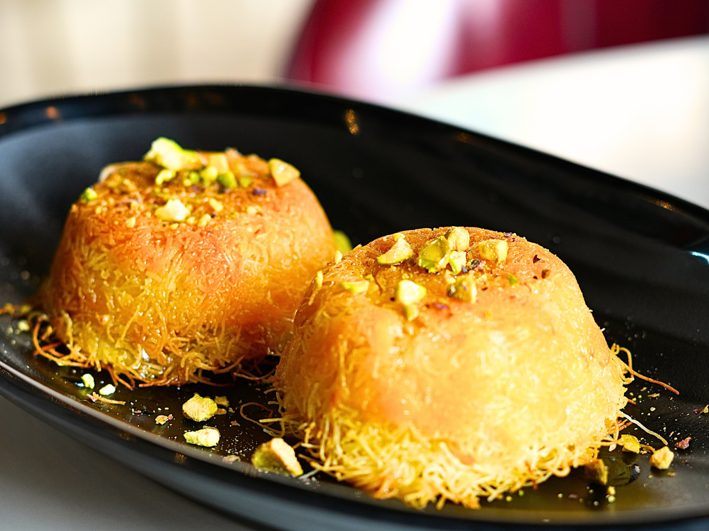Taste the Kunafa from It is Good for Something, best fine dining restaurant in dubai healthcare city